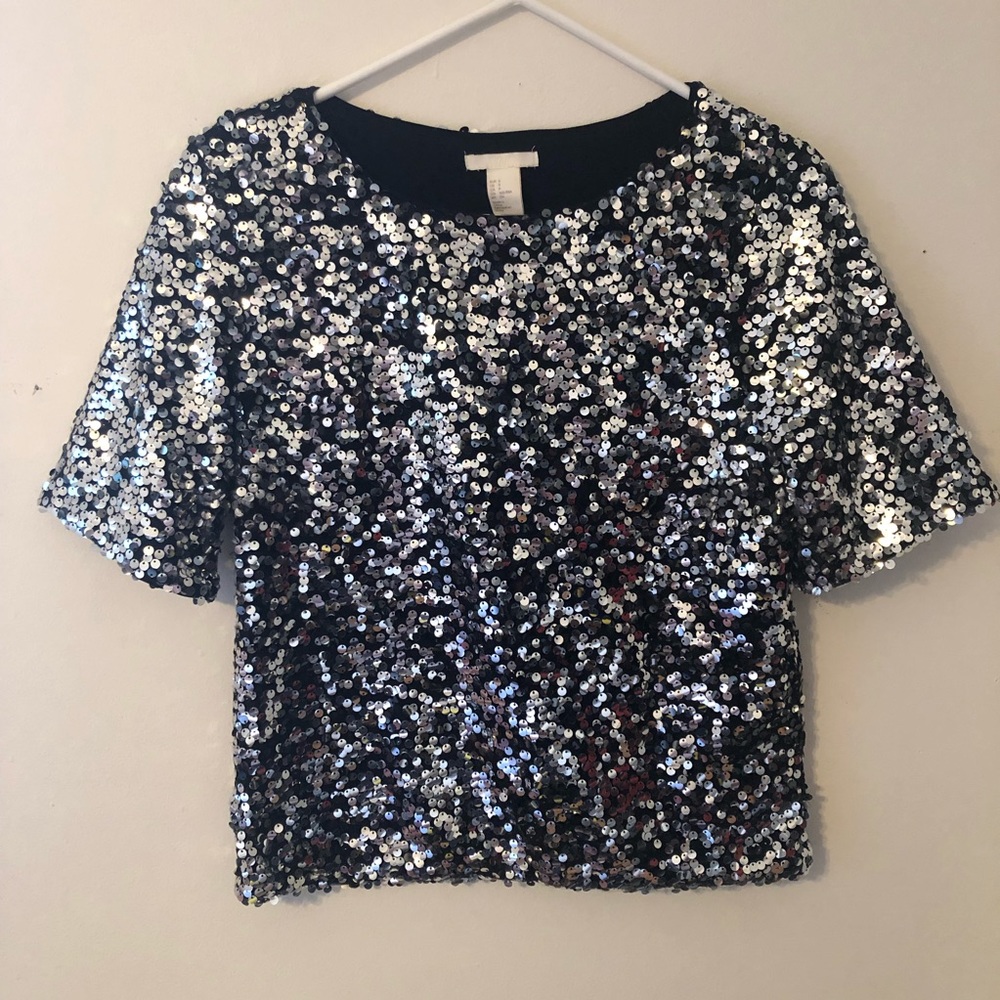 H&M Sequin Top
